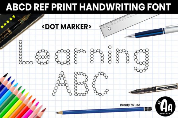Abcd Ref Dot Marker Font in Digital Campaigns