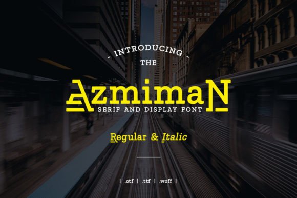 Azmiman Typeface: A Modern Serif Display for Web Designers