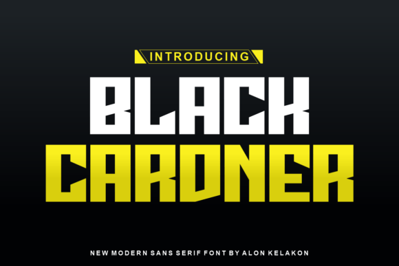 Black Cardner: A Bold Display Font for Handmade Designs