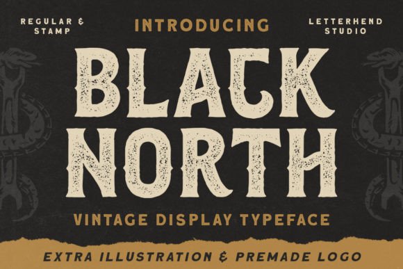 Black North Display Font: Vintage Style for Modern Campaigns