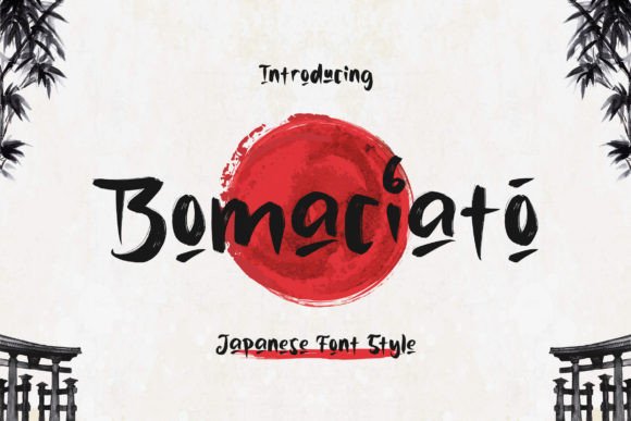 Bomaciato: A Brush Display Font with Handcrafted Soul