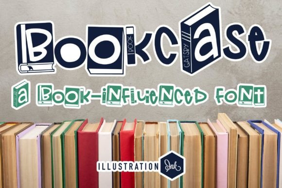 Bookcase: The Playful Display Font for Marketing Visuals