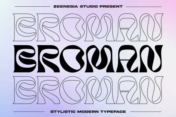 Broman: A Bold Display Typeface for Vibrant Branding