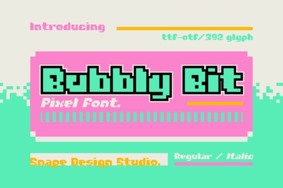 Bubbly Bit: A Retro Pixel Typeface for Bold Branding