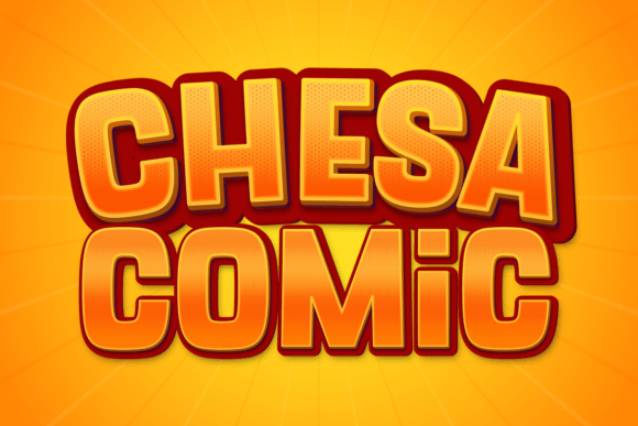 Chesa Comic: A Bold Display Font for Expressive Branding