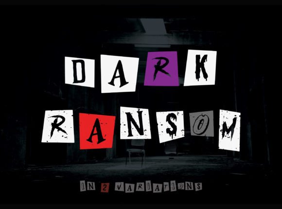 Dark Ransom: A Spooky Display Font for Handmade Products