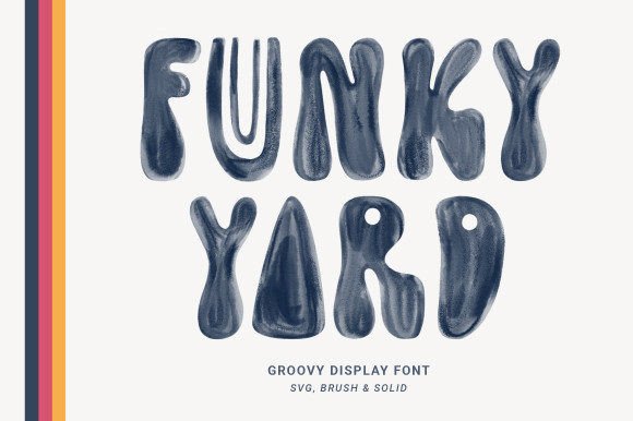 Funky Yard: A Whimsical Display Font for Creative Layouts