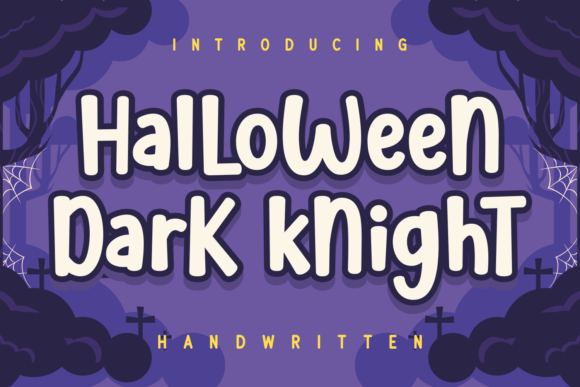 Halloween Dark Knight: A Quirky Display Font for Makers