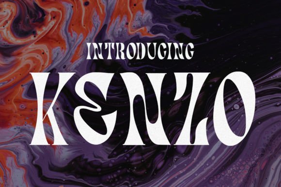 Kenzo Font: A Psychedelic Display Typeface for Campaign Design