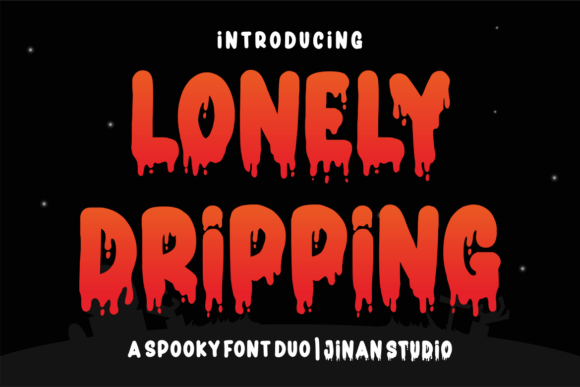 Lonely Dripping: A Spooky Display Typeface