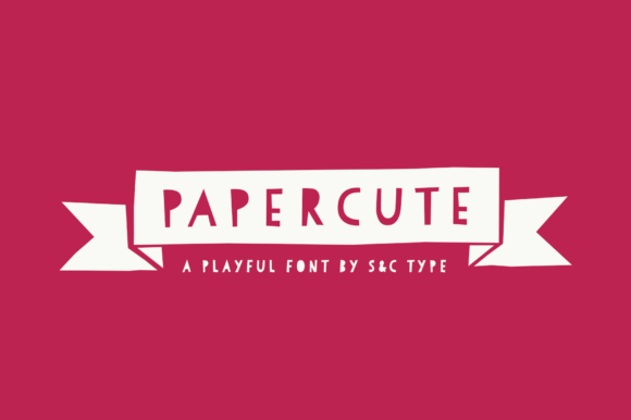 Papercute: A Playful Hand-Drawn Display Font for Crafters