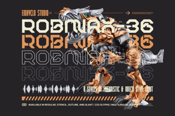 Robmax36: A Mecha Display Font for Bold Digital Branding