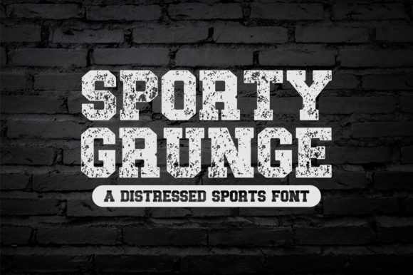 Sporty Grunge: A Distressed Display Font for Bold Campaigns