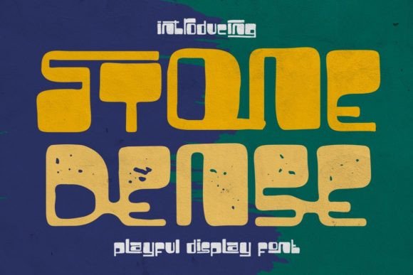 Stone Dense: A Quirky Display Font for Modern Editorial Projects