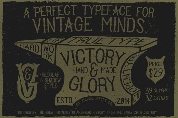 Victory and Glory: A Timeless Display Font for Editorial Design