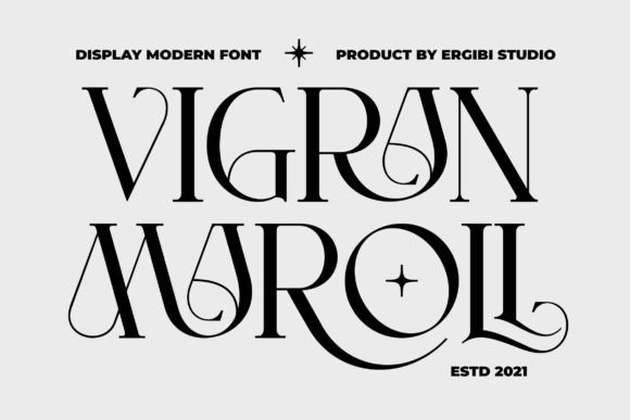 Vigrand Maroll: A Sophisticated Display Font for Luxury Branding