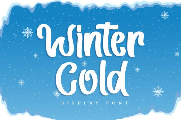 Winter Cold: A Sweet Display Font for Editorial Charm